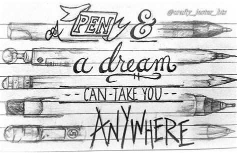 Inspirational quote + sketch + lettering = me trying to be artistic. 😄 ...