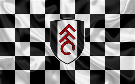 Download wallpapers Fulham FC, 4k, logo, creative art, white black ...