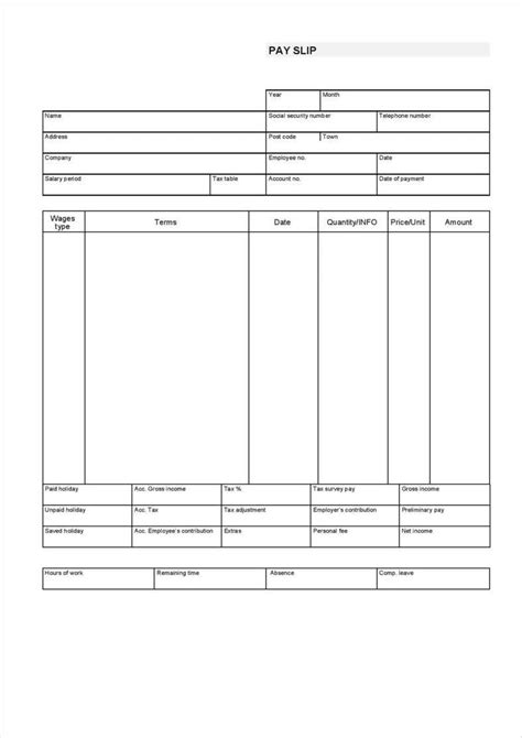 Editable Fillable Blank Adp Pay Stub Template