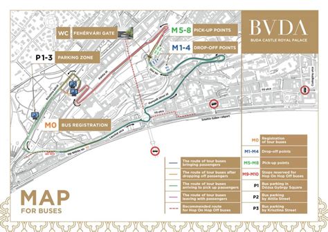 Buda castle district map - Castle district budapest map (Hungary)