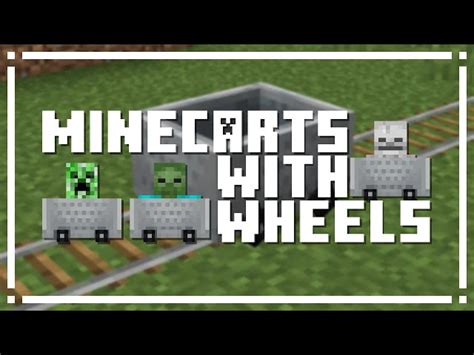 Minecarts with Wheels Minecraft Texture Pack