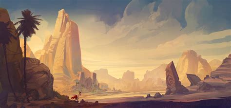 ArtStation - Distant Desert Temple