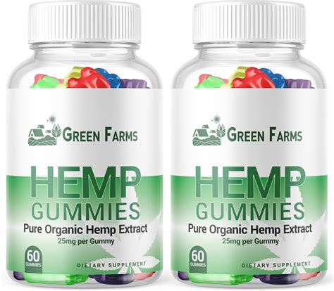 Amazon.com: (2 Pack) Green Farms Hemp Gummies - Green Farms Gummies with Hemp Extract - Green ...