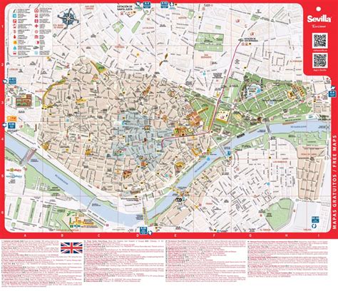 Seville City Center Map - Printable Tourist Map Of Seville | Printable Maps