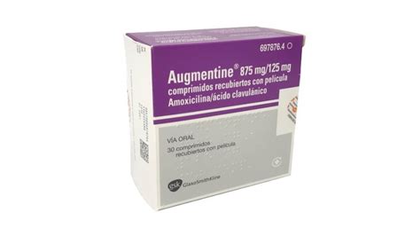 AUGMENTINE 875 mg/125 mg COMPRIMIDOS RECUBIERTOS CON PELICULA , 30 ...