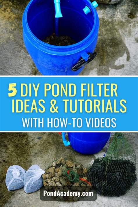 5 DIY Pond Filter Ideas & Tutorials (With How-to Videos) | Diy pond, Pond filters, Diy pond fountain