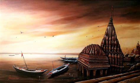 Varanasi Ghat Art work - DAUGHTOR