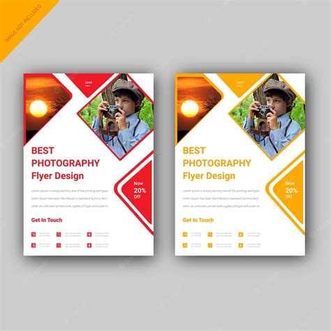 Premium Vector | Creative photography studio flyer design premium templates