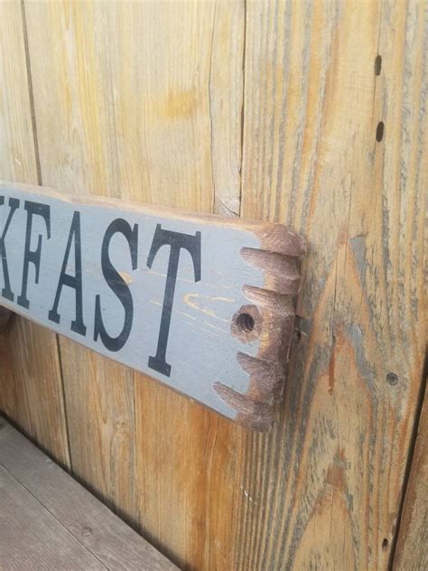 Bed and Breakfast Rustic Wood Sign Vintage Distressed Kitchen Cabin Lodge Handmade Cafe Hotel