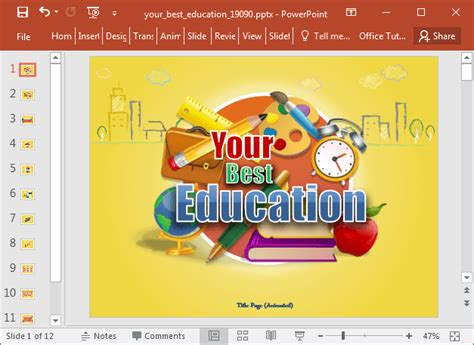 animated education template for powerpoint di 2020