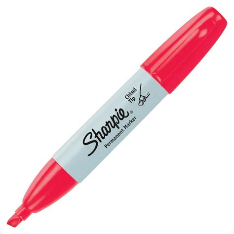 Sharpie Permanent Marker, Chisel Tip, Red, Pack of 12 - Walmart.com ...