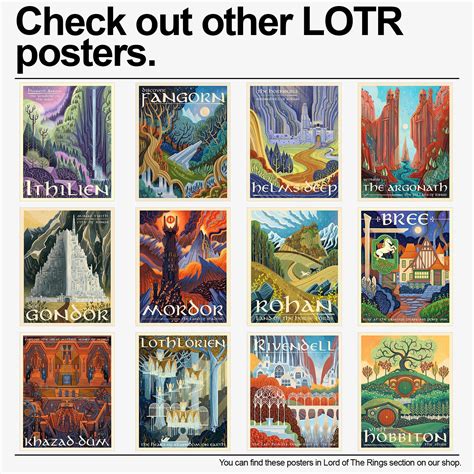 Lord of the Rings Poster LOTR Fangorn Retro Travel Wall Art - Etsy Ireland