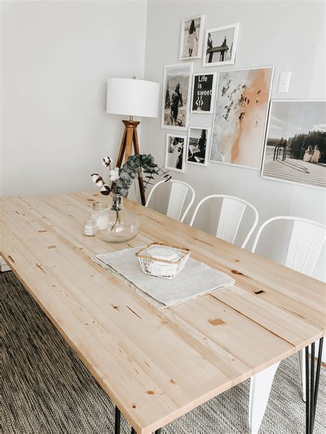 DIY Hairpin Dining Table — From Jennifer Ann