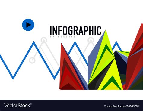 Modern triangle presentation template Royalty Free Vector