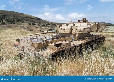 Destroyed Israeli Tank is after the Doomsday Yom Kippur War on the ...