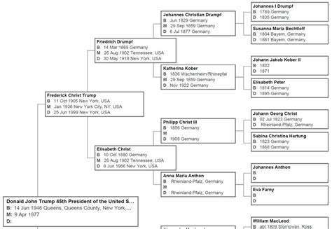 President Trump's German Genealogy Tree - Historic Germanna