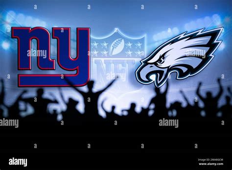 PHILADELPHIA, USA, JANUARY 18, 2023: New York Giants vs. Philadelphia ...