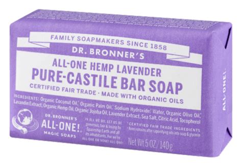 Dr. Bronner's All-One Hemp Lavender Pure-Castile Bar Soap, 5 oz - Smith’s Food and Drug