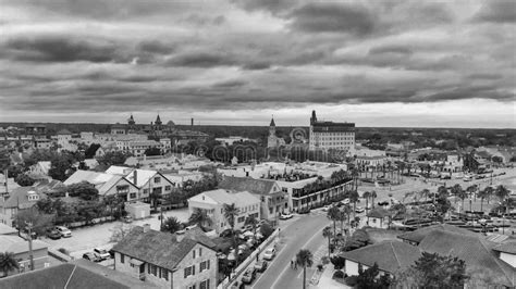 St Augustine Aerial View from Drone, Florida Stock Image - Image of scenery, florida: 118441243