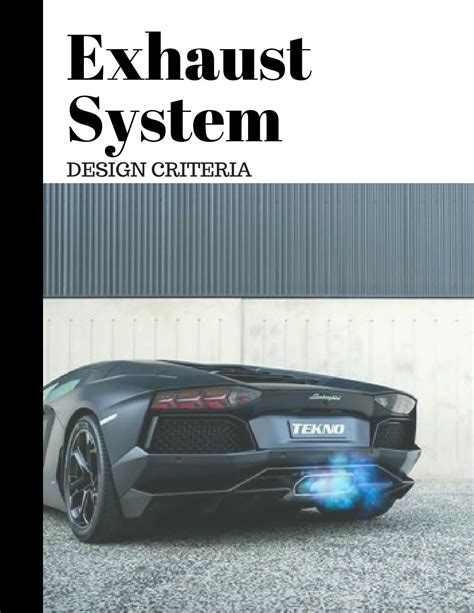 Exhaust System Design Criteria by Jessop Maya - Issuu