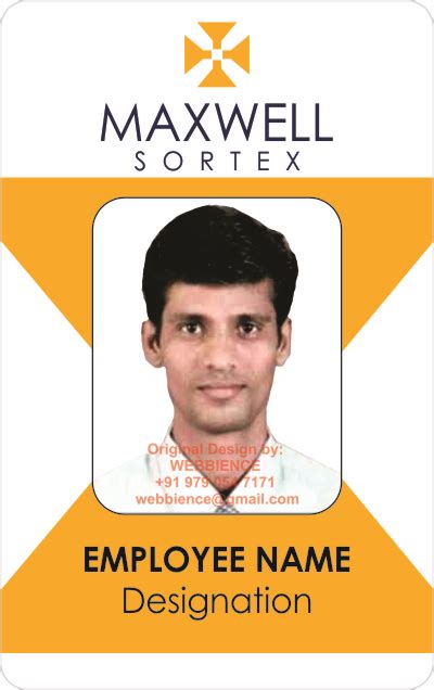 ID Card Design Template Gallery: Employee ID Card Templates 201806