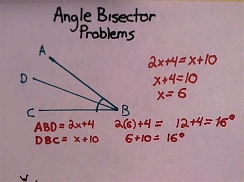 Angle Bisector Problems Tutorial | Sophia Learning