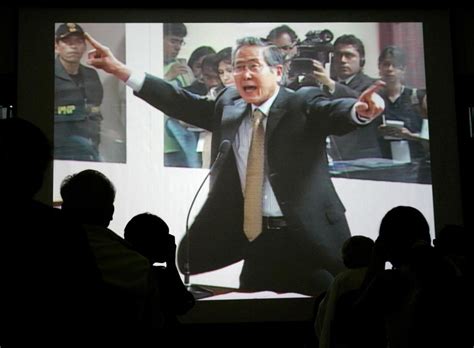 Alberto Fujimori, a former president of Peru who was convicted for ...