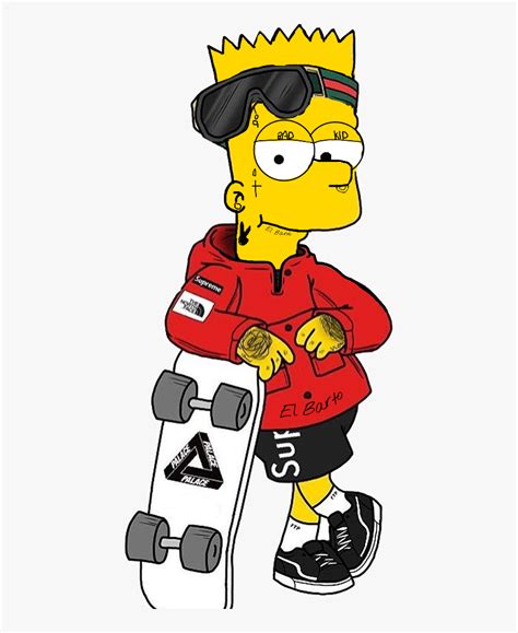 Bart Simpson Supreme Png, Cartoon Png, Supreme Logo Png, Bart Simpson ...