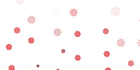 Light red vector layout with beautiful snowflakes. 1867076 Vector Art ...