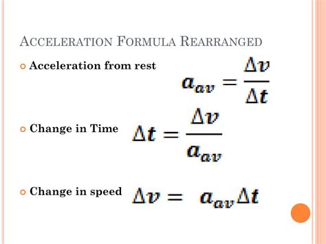 What Is The Formula Of Average Acceleration