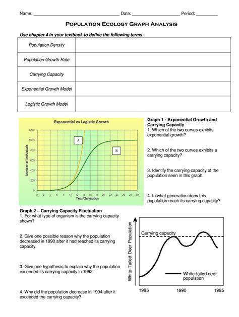 30 Population Ecology Graphs Worksheet Answers - support worksheet