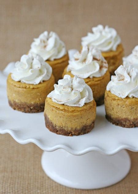 Mini Pumpkin Cheesecake - Glorious Treats