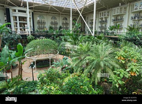 Tennessee, Nashville, Gaylord Opryland Resort Hotel, Garden Stock Photo ...