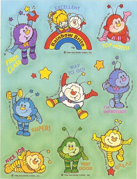 Rainbow Brite Characters Names Each in charge of one color each having