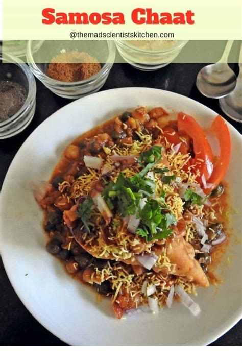 Samosa Chaat Recipe- The Mad Scientist's Kitchen