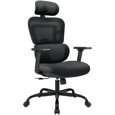 Walnew High-back Ergonomic Office Chair Breathable Mesh Chair with Headrest, Adjustable Armrests ...