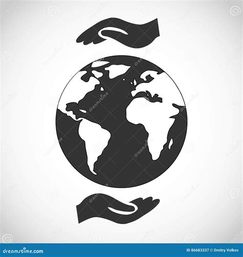 Earth stock vector. Illustration of icon, america, design - 86683337