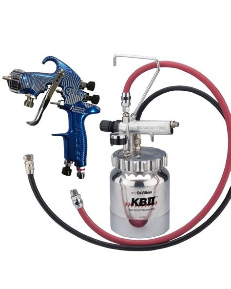 Devilbiss KBII Stainless Pot C-Spray Professional Spray Gun Pressure K – Wholesale Paint Group