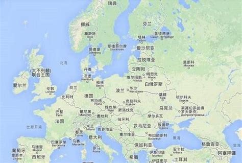 欧洲国家地图_欧洲地图高清中文版