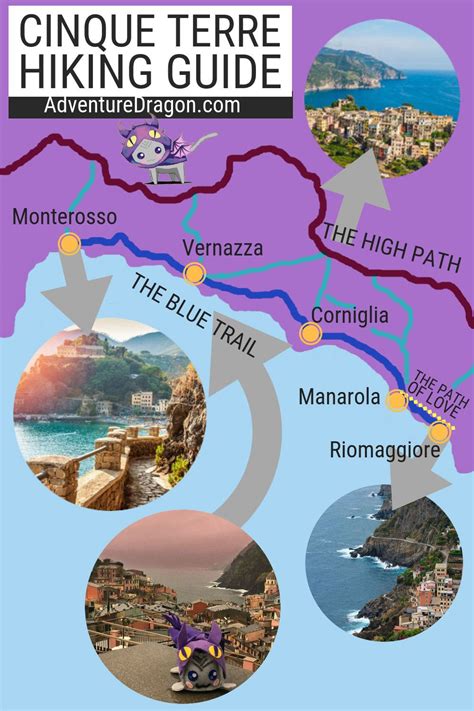 Cinque Terre Hiking Map & Guide – the Best Coastal Trails & Hikes to ...