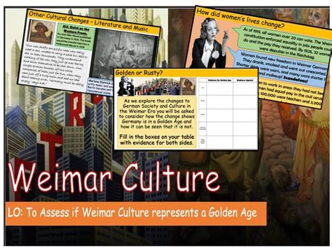 Weimar Culture | Teaching Resources