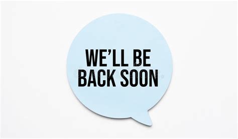 Be Back Soon Sign Photos - Free & Royalty-Free Stock Photos from Dreamstime