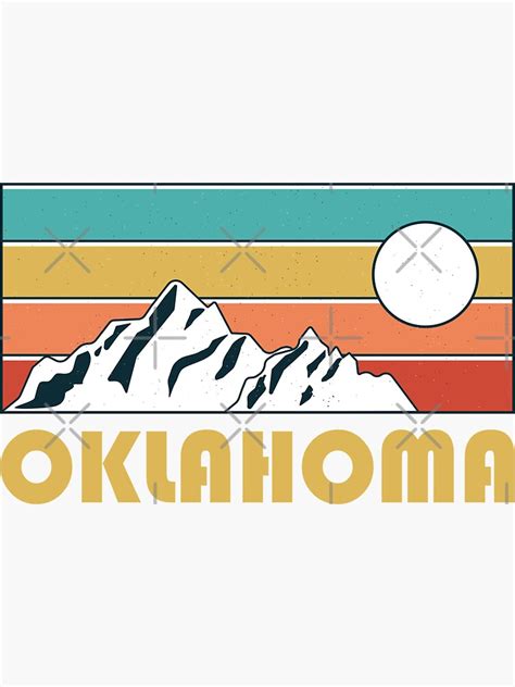 "Oklahoma Retro Vintage - Oklahoma Mountain Souvenir - Gift - Hometown - Hiking - Nature ...