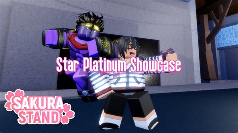 SAKURA STAND - STAR PLATINUM SHOWCASE - ROBLOX - YouTube