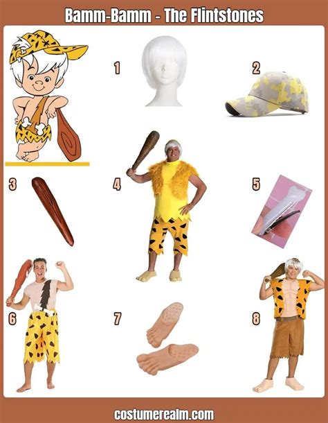 How To Dress Like Dress Like Bamm-Bamm Guide For Cosplay & Halloween