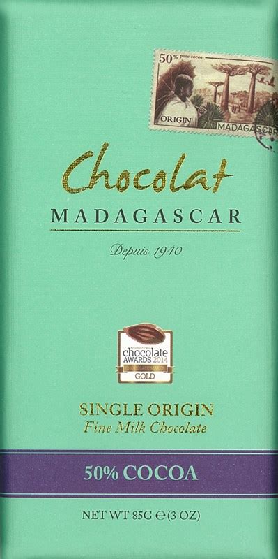 Chocolat Madagascar, 50% milk chocolate bar - Chocolate Trading Co