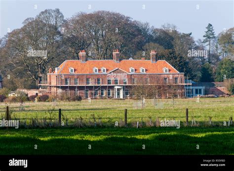 Building work to Anmer Hall on the Sandringham Estate in Norfolk, ready for occupation by the ...