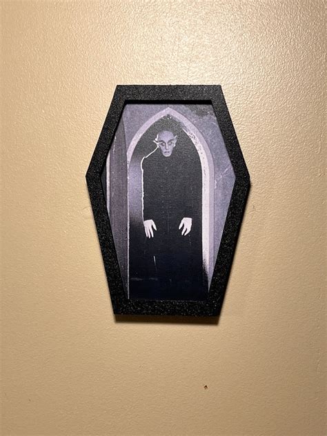 Nosferatu Coffin Framed Art 3D Printed - Etsy