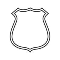 Blank Police Badge Outline