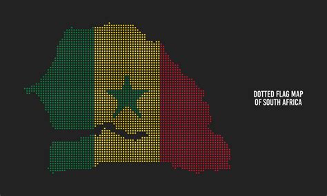 Dotted Flag Map of Senegal Vector Illustration 11853508 Vector Art at ...